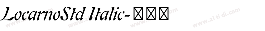 LocarnoStd Italic字体转换